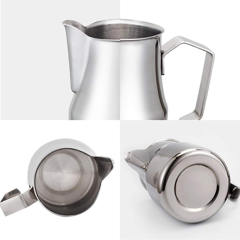 Easyworkz Espresso Steaming Pitcher Stainless Steel 15 oz Coffee Frothing Picther Milk Jug Cappuccino Latte Art Cup - Image 3